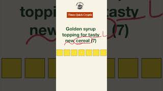 Solving Times Quick Cryptic Crossword