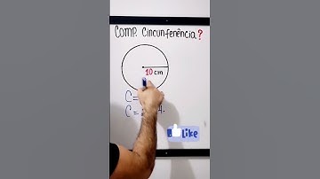 Como Calcular Comprimento de uma Circunferência #shorts #circunferencia