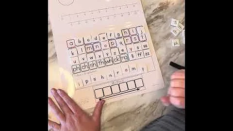 Using a Word Building Kit at home 