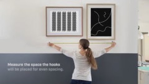 How To Use CLAW Hooks— Hang 3M CLAW Hooks in a Straight Line