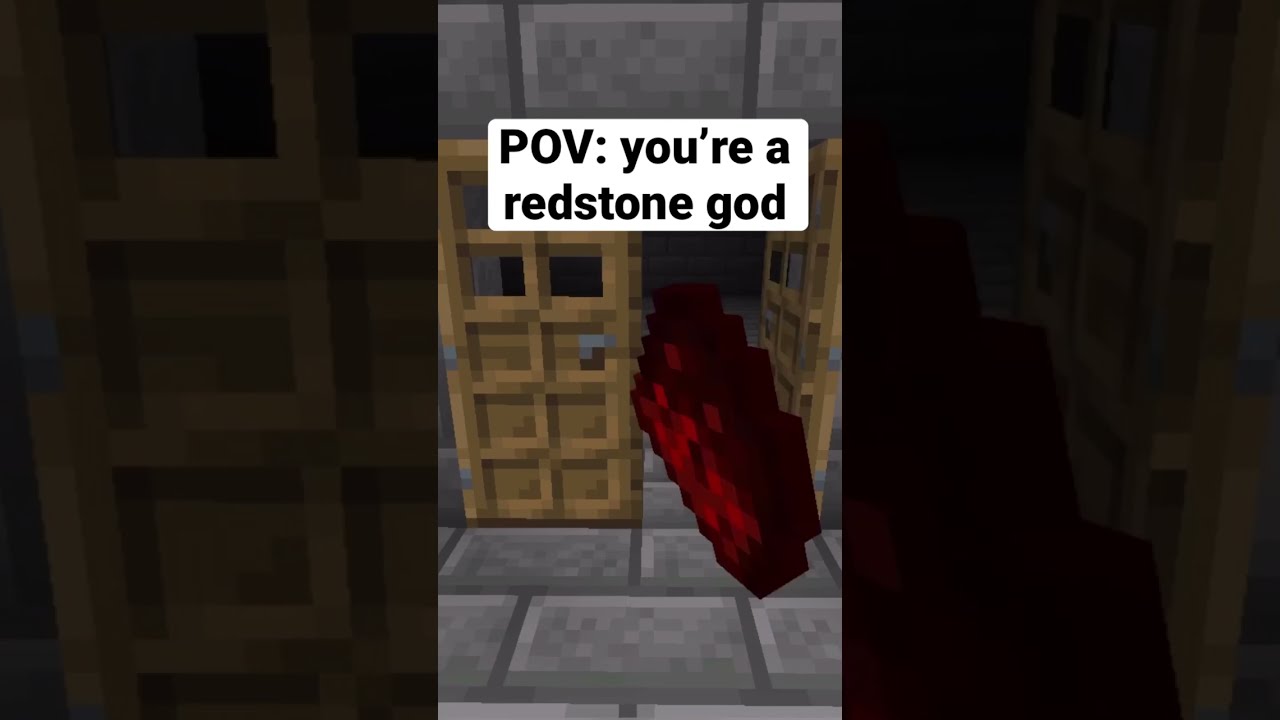 POV You Re A Redstone God