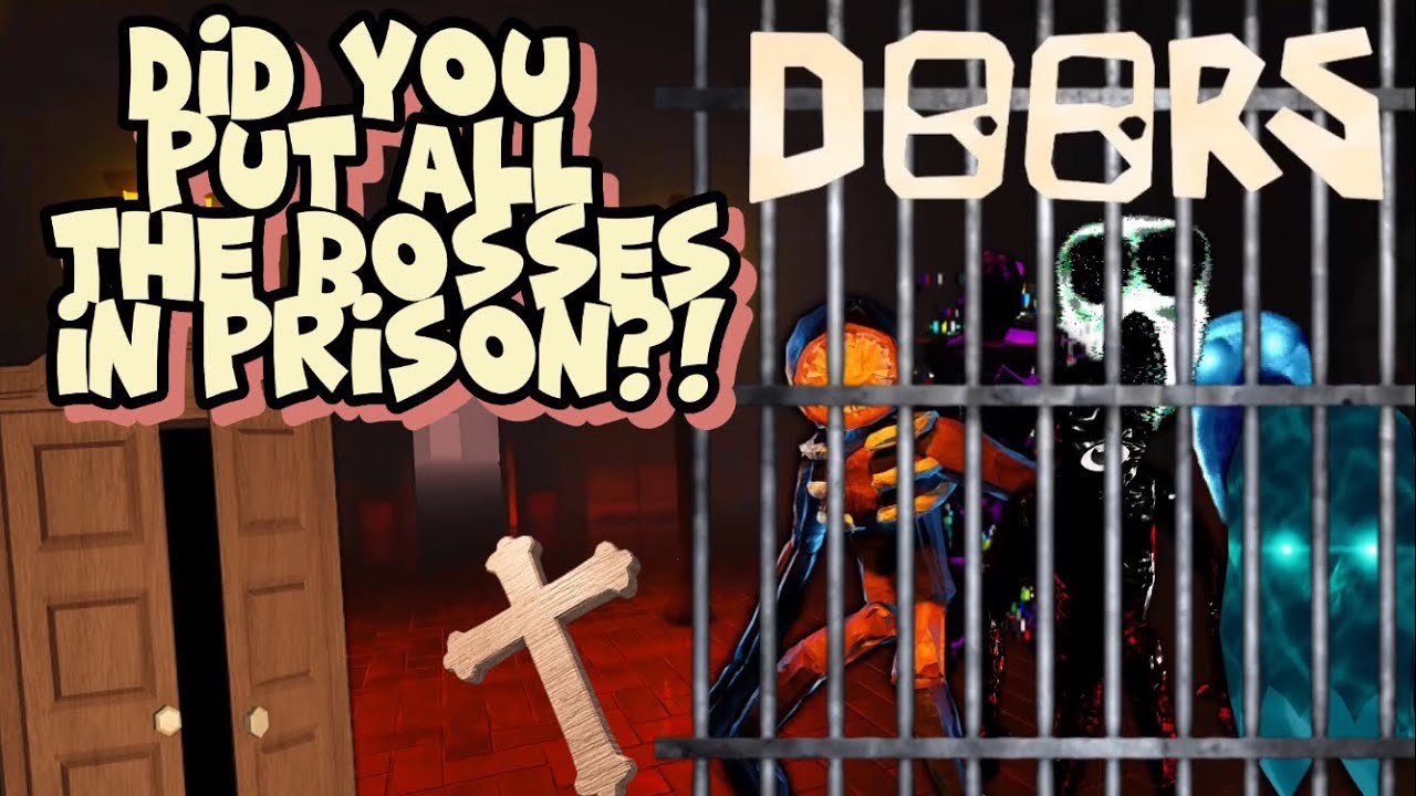 🎃DUF YOU PUT ALL THE BOSSES IN PRISON?!Roblox Doors Game horror