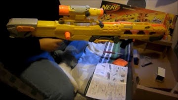 Nerf Longshot CS-6 Box Opening and Test fire