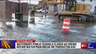 60% of Waterbury residents remain without water, schools closed Tuesday: City officials