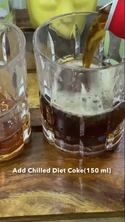 Old Monk & Diet Coke Cocktail Recipe | High in Alcohol & Low in Calories 🥃 #shorts