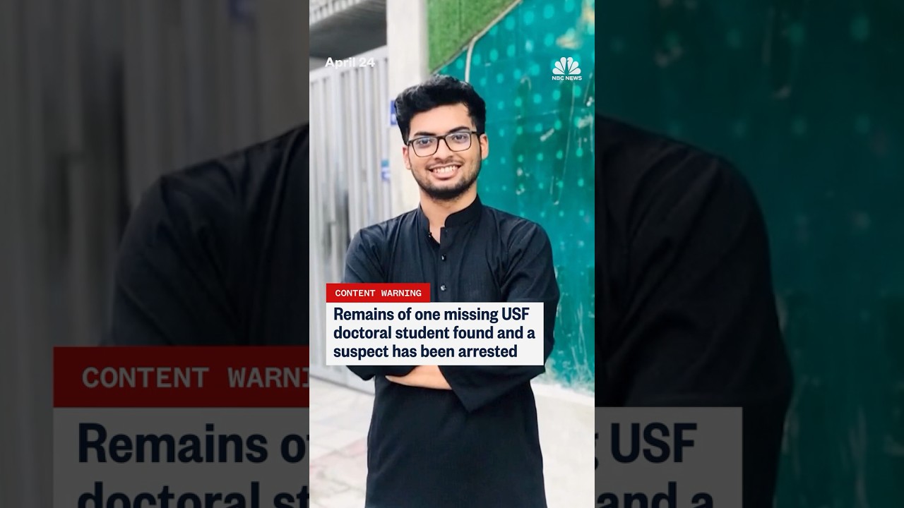 Remains of one missing USF doctoral student found and a suspect has been arrested