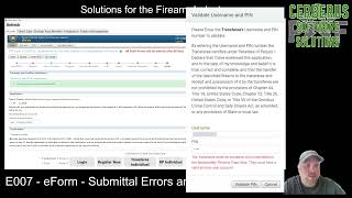 VIDEO E007 - eForm - Submittal Errors and How to Resolve
