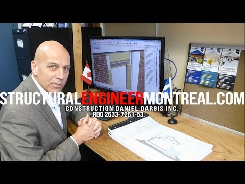 Structural Engineer in Montreal member OIQ – Inspections, Plans, Advises - Daniel Dargis, P. Eng.