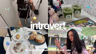 Introvert diaries 🍵 life lately, productive days, back in uni, sister duties, aesthetic cafes