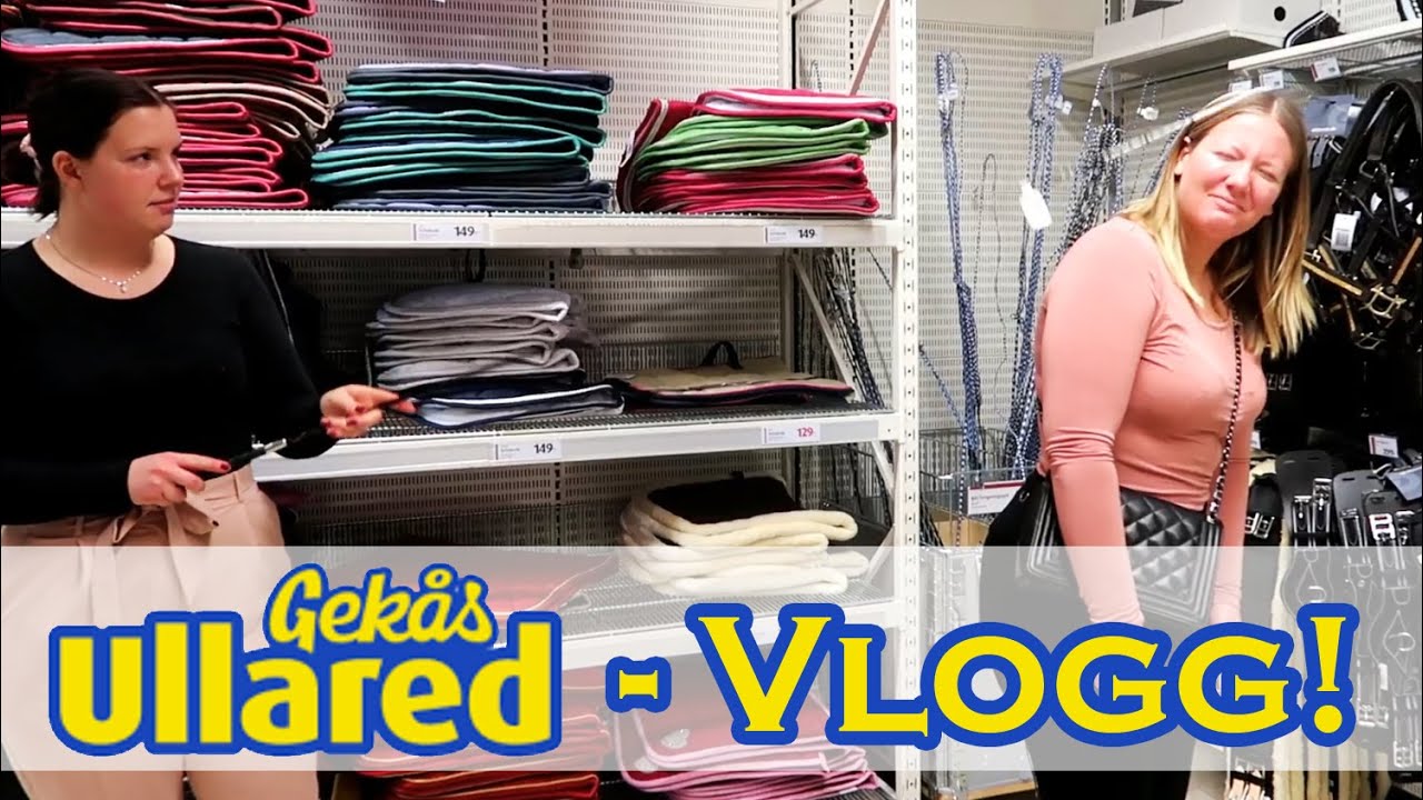 VI BESÖKER GEKÅS HÄSTAVDELNING - shopping & provar ridkläder