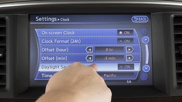 2017 INFINITI QX80 -  Setting the Clock