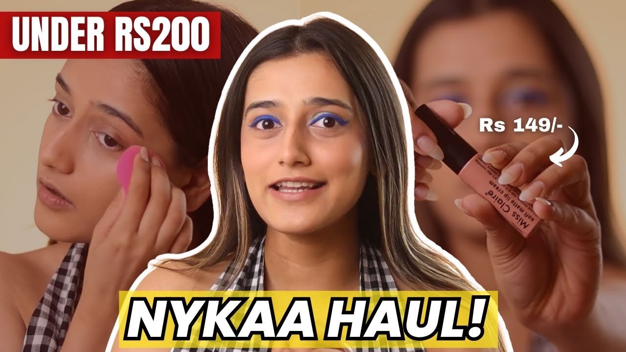 Under Rs 200 Nykaa Haul | Makeup GEMS! Aashi Adani