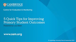 5 quick tips for improving primary student outcomes