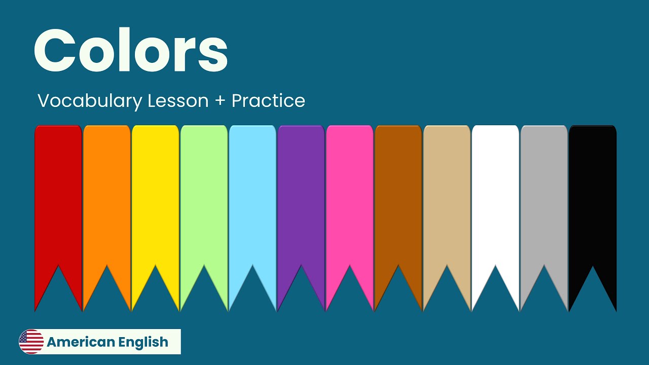 Colors + Practice I American English for Adult Beginners - YouTube