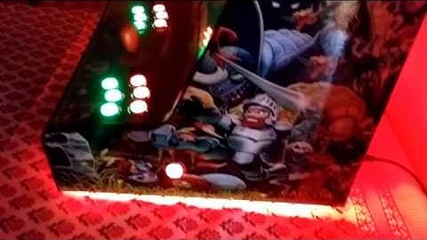 VIDEO BARTOP CON LEDS GOST AND GOBLINS