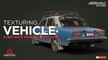 TEXTURING VEHICLE – SUBSTANCE PAINTER (TIMELAPSE)