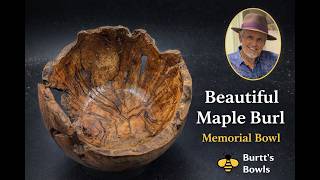Beautiful Maple Burl Memorial Bowl – Honoring Peter Kinsella