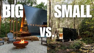 Mini Glass House VS. LARGE A-Frame - Airbnb Case Study - Red River Gorge KY #realestateinvesting