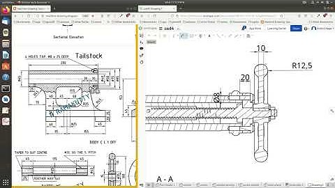 Onshape CAD 3D Tutorial | Lathe Tailstock - Part7 - Drawing | Amirul Dev
