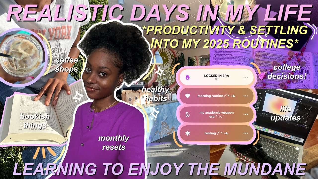 Productive + Realistic Days in My Life | monthly reset, healthy habits ...