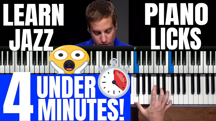 4 Minute Jazz Licks - Jump Into Jazz Piano With Ja...