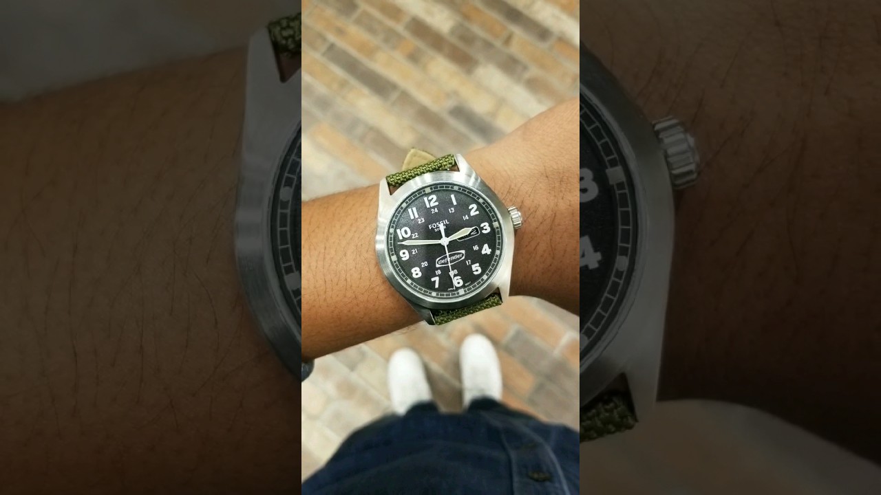 Jam tangan Fossil strap nilon 