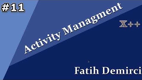 X++ :Activity Managment 11- Change Status, Dialog