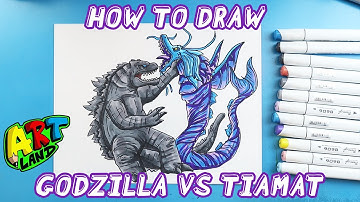 How to Draw GODZILLA VS TIAMAT