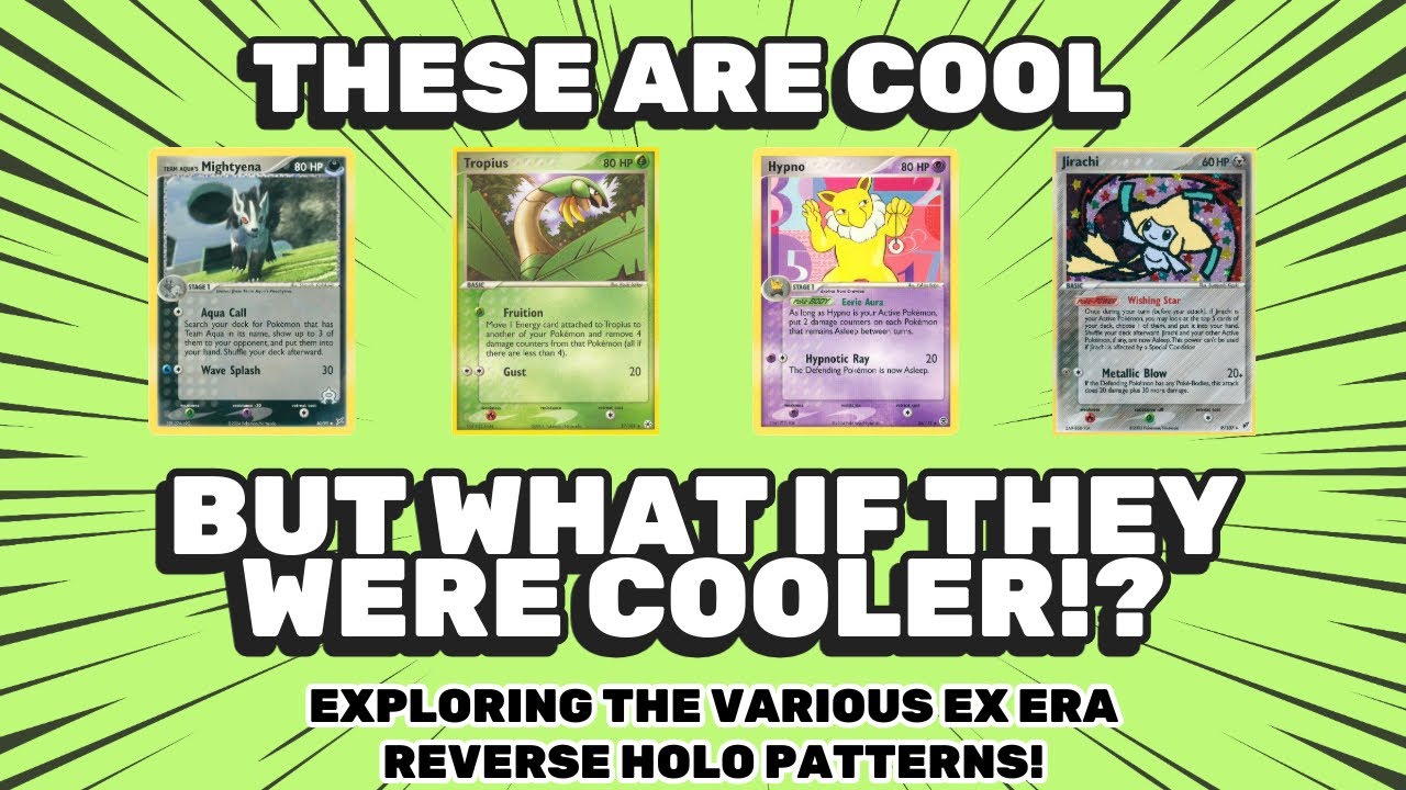 Exploring The Various Ex Era Holo Patterns ! Pokemon Sets Like ex Deoxys , ex Dragon Frontiers !