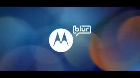 Motorola MOTOBLUR demo video