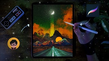 🏝 Compositing Images in Procreate to Create Surreal Collage Poster