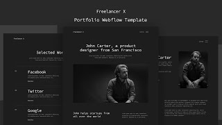 Freelancer X - Freelance Portfolio Webflow Template | BRIX Templates