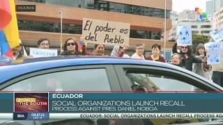 Ecuador | Social organizations launch recall process against Pres. Daniel Noboa