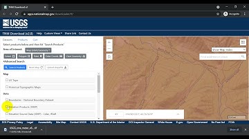 Download Lidar DEMs and Point Clouds from the USGS