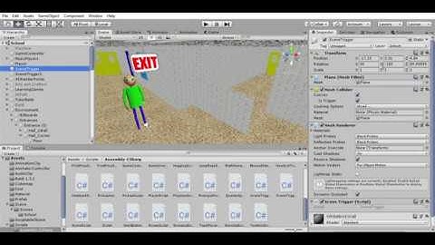 Testing Scene Triggers in Unity Baldi