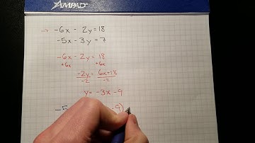 Systems of Equations - Standard form Substitution