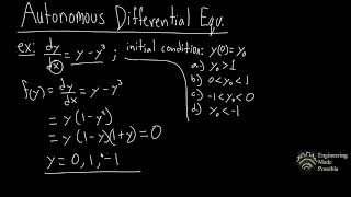 Autonomous First Order Differential Equations