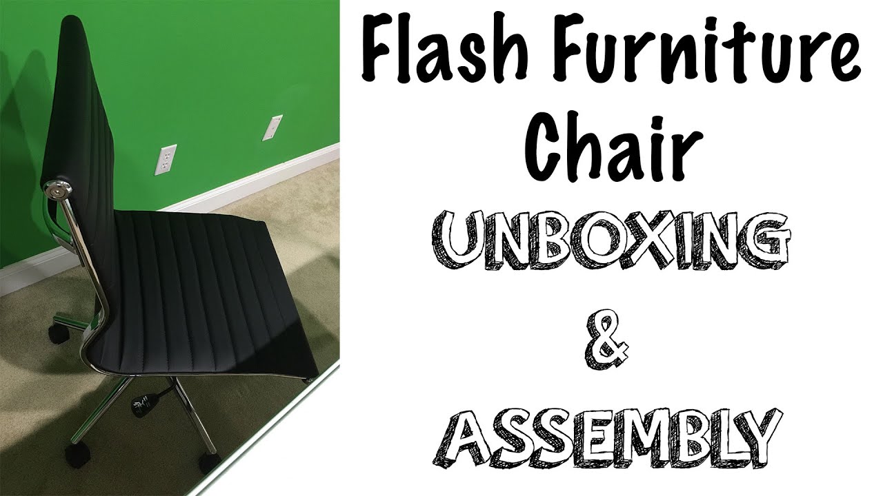 Flash Furniture Mid Back Armless Ribbed, Flash Furniture Office Chair Assembly Instructions