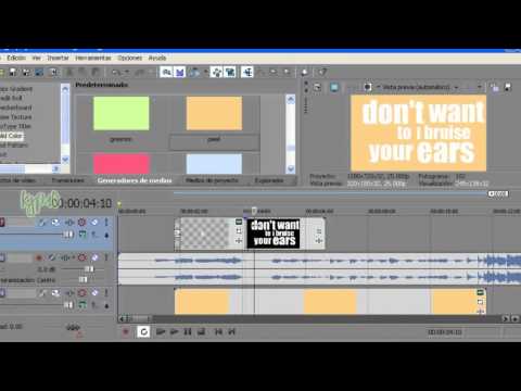 ~Sony Vegas Typography Tutorial (Basic)