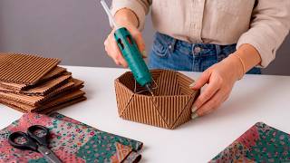 Turn OLD Cardboard into useful Home Decor! Budget-friendly DIY ideas 😍 DIY