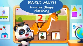 Baby Panda Learning Academy #1 - Basic Math - Number Shape Matching | BabyBus Games screenshot 3
