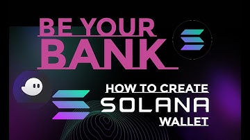 How to create your solana ($SOL) wallet ( Step by step guide)