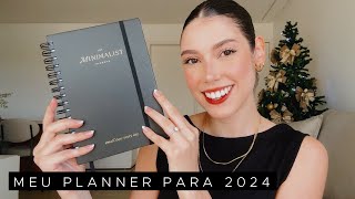 PLANNER PRÁTICO, CLEAN e ELEGANTE para 2024 | TOUR pelo PLANNER MINIMALISTA!