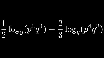 Learn to Write Two Logarithms as a Single Logarithm With a Coefficient of 1 using Log Properties
