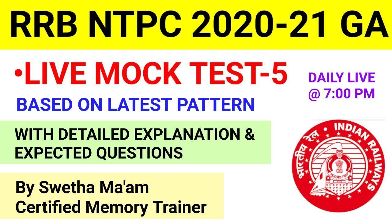 RRB NTPC General Awareness MOCK TEST 