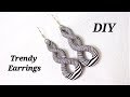 DIY- Less Than 5 minutes Earrings - Easy To Make Trendy  Polymer Clay Earrings