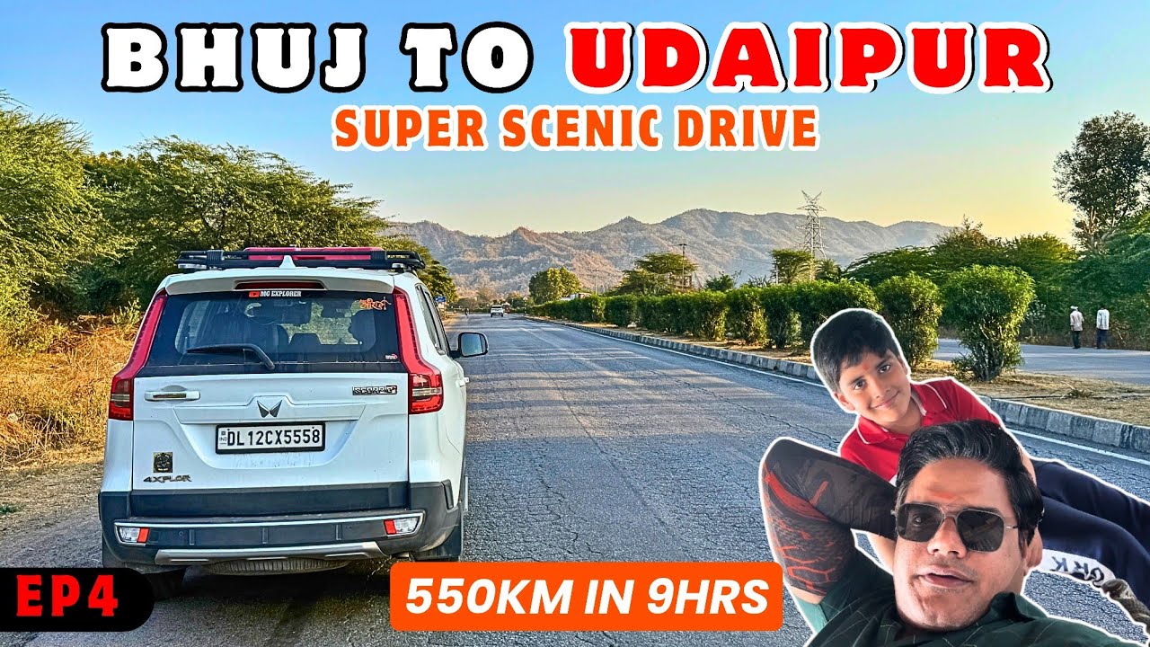 Gujarat Roadtrip 2026 | EP4: Bhuj to Udaipur in 9Hrs 🔥 #travelvlog #gujarat #udaipur
