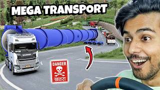 BIGGEST MOST EPIC LOAD TRANSPORTATION BY ROAD in ETS 2 screenshot 4
