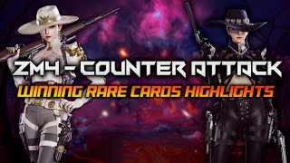 : Crossfire West : winning rare cards (5 star) Onslaught Fortress Red Zone Counter Attack ZM 4 ,Part 4
