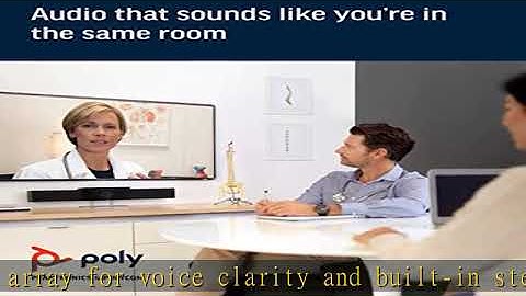 Poly Studio - 4K USB Video Conference System (Polycom) - Camera, Microphone, and Speaker Bar for Sm